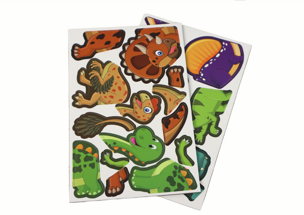 Pädagogisches Magnetpuzzle-Set mit Dinosaurier-Thema
