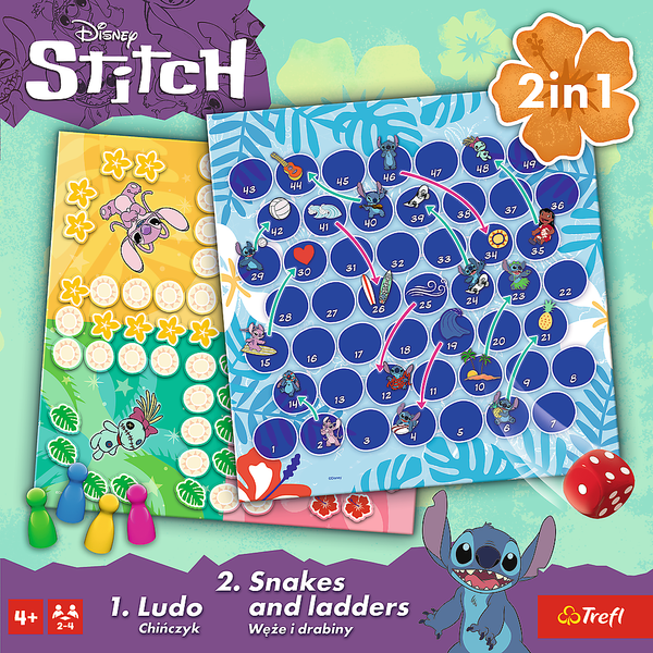 Spiel 2in1 Lilo und Stitch Trefl 02656