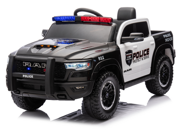 Battery Operated Car ZB618P Dodge Ram Police Black
