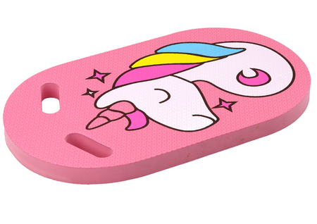 Rosafarbenes Einhorn-Schwimmbrett aus Schaumstoff
