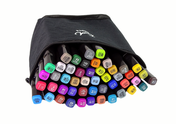 Satz mit 48 doppelseitigen Alkoholmarkern