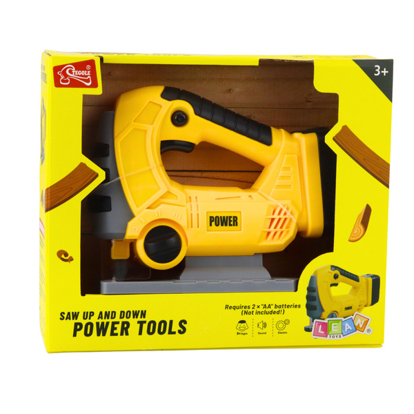 Cordless Jigsaw for Kids Lights and Sounds Yellow
