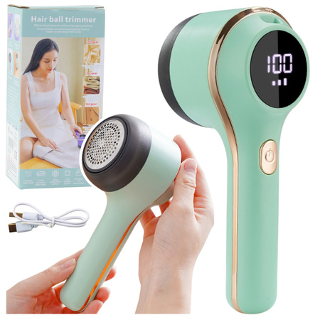 Electric Fabric Shaver 3 Speed Modes Green