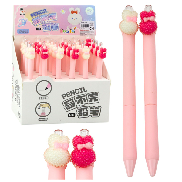 Pink 15cm Decorative Bunny Mechanical Pencil