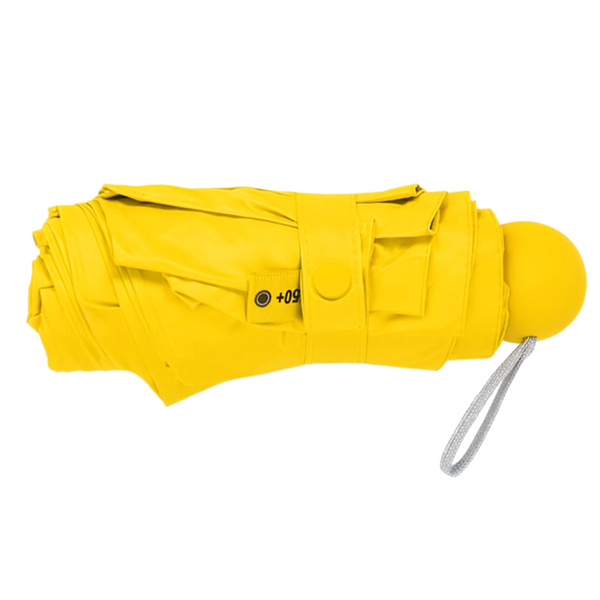 Faltbarer Taschenschirm mit UV-Schutz UPF 50+ Etui Gelb 90 cm
