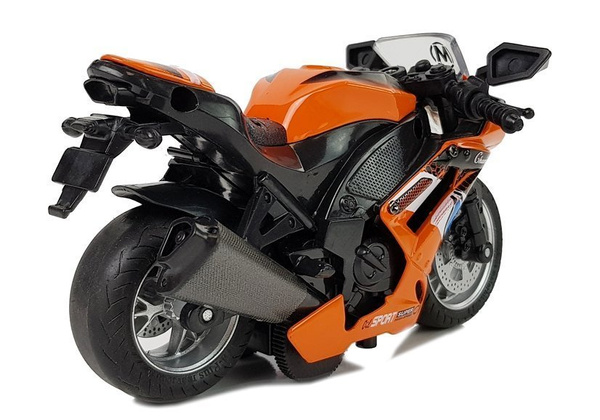 Sportmotorrad mit Sounds 1:14 Orange