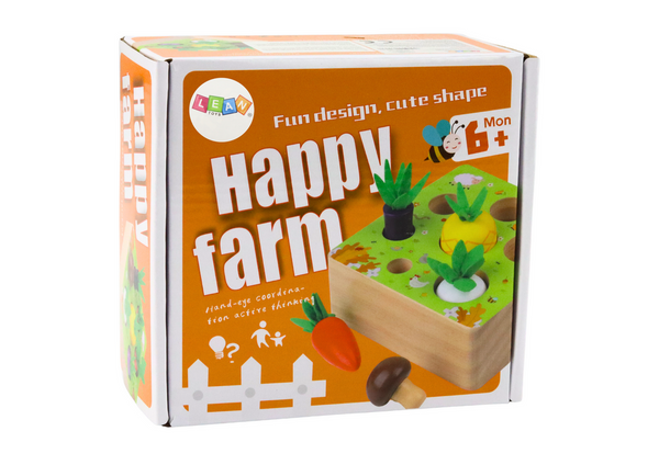 Memory Game Fruits and Vegetables Wooden