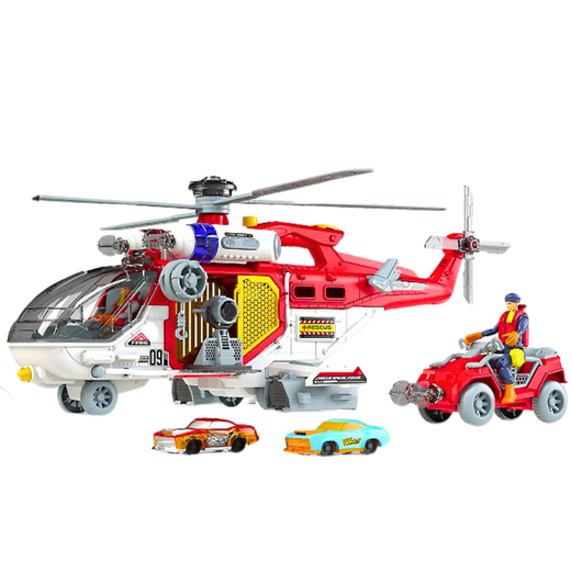 Rescue Helicopter Multifunction Accessories Lights Sounds Set