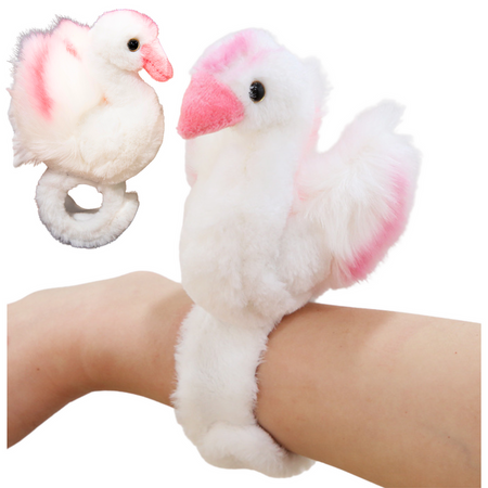 Plush Swan Mascot Wristband Bracelet Hand White
