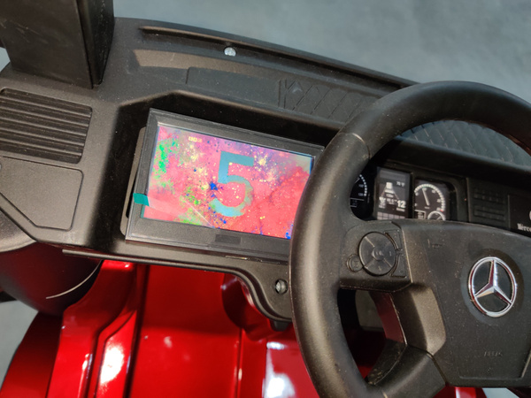 Electric Ride-On Car Mercedes Actros Red Painted MP4