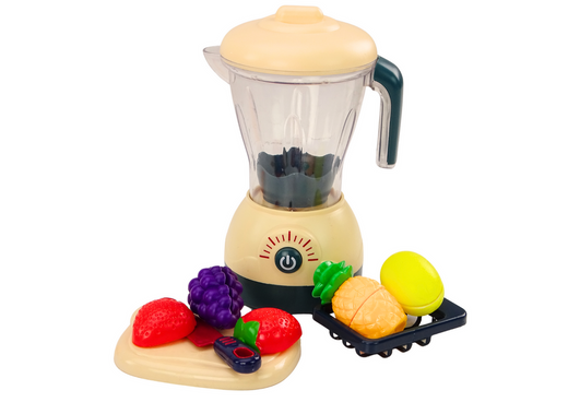 Electric Blender Set, Fruits for Slicing, Lights, and Sounds