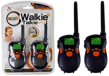 Walkie Talkie Krótkofalówki  Zasięg 100 m Granatowe Dla Dzieci