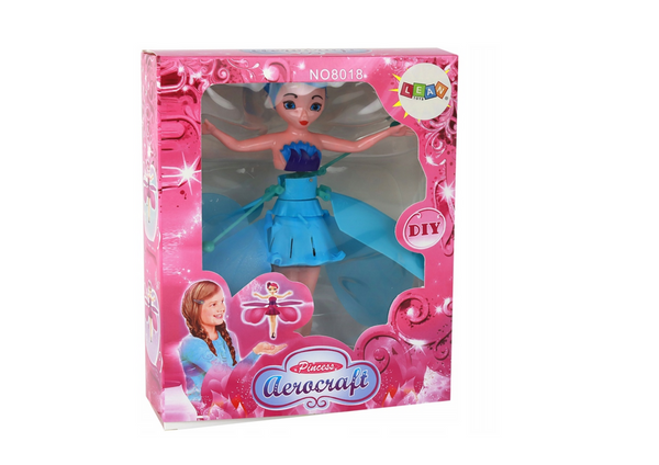 Hand Controlled Magic Blue Fairy Flying Doll