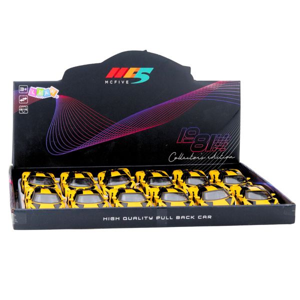 Rennwagen, Sportwagen, Metallantrieb, Türen zum Öffnen, Gelb, Maßstab 1:32