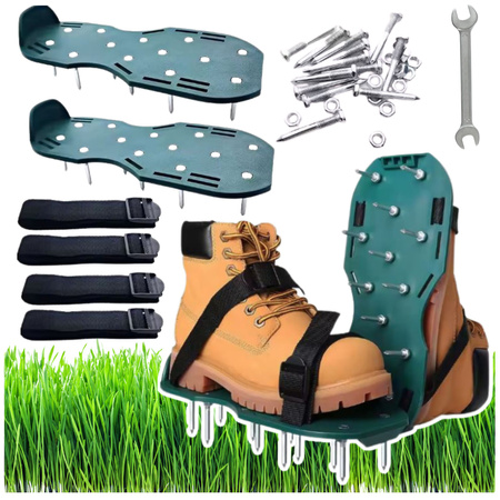 Aerator Scarifier Shoe Covers With Grass Spikes