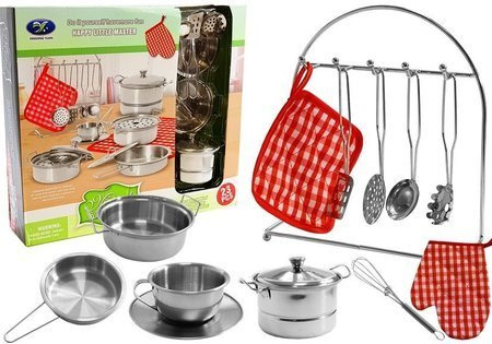 Set Edelstahltöpfe für Kinder 23 Elemente