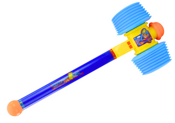 Großer Spielzeughammer, weich, blau, 60 cm