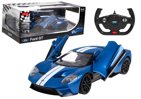 RC Car Remote Control Model Ford GT 1:14 Opening Doors Blue