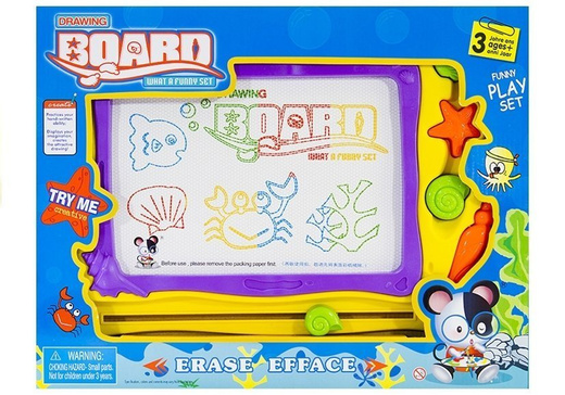 Magnettafel Zaubertafel Maltafel Tafel Zeichentafel See Muscheln Spielzeug 