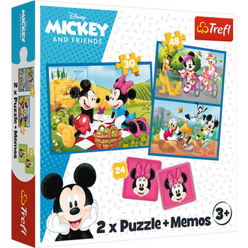 Puzzle - 2in1 + Memos - Treffen Sie die Helden von Disney Trefl 93344