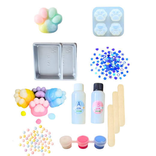 DIY Squishy Craft Kit Squishy Cat Paw