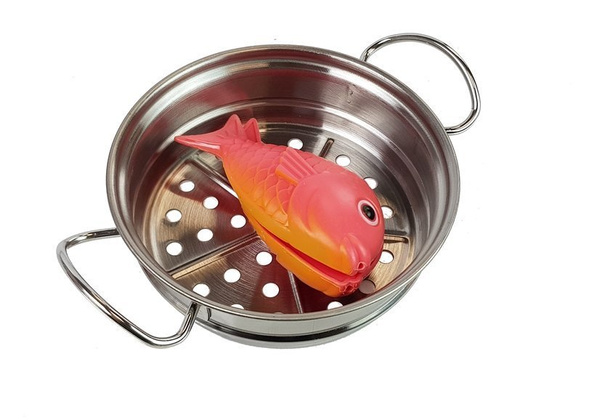 A set of dishes, pots and small cooks, stainless steel