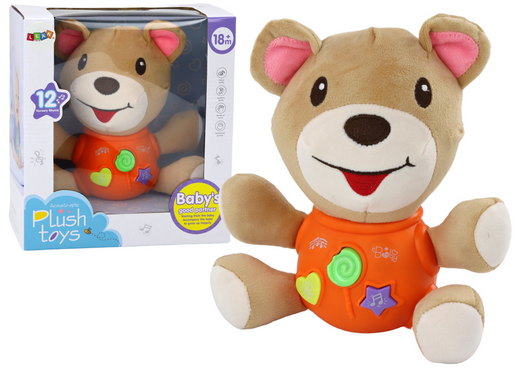 Teddybär Interaktiver Teddybär Orange Spielend 23 cm