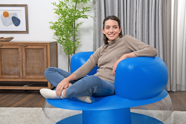 Inflatable Blue Chair112 x 112 x 70 cm Bestway 75138