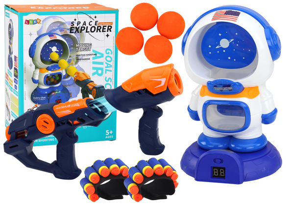 Arcade Game Astronaut Shooting 2 Guns Balls Arrows