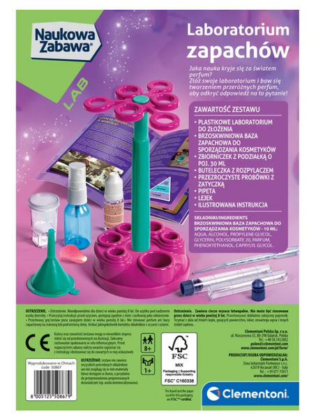 Scientific Fun Fragrance Laboratory Set: Perfumes Polish Language Clementoni 50867
