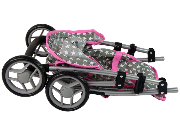 Doll Stroller Stroller Pink Stars