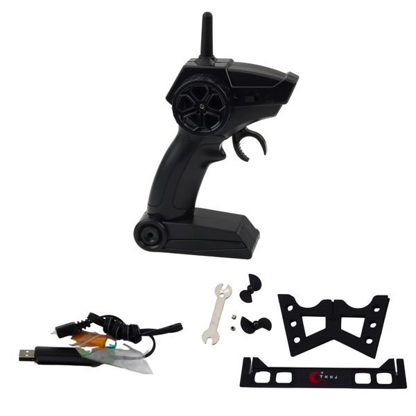 Ferngesteuertes Motorboot RC 1:28 Rot