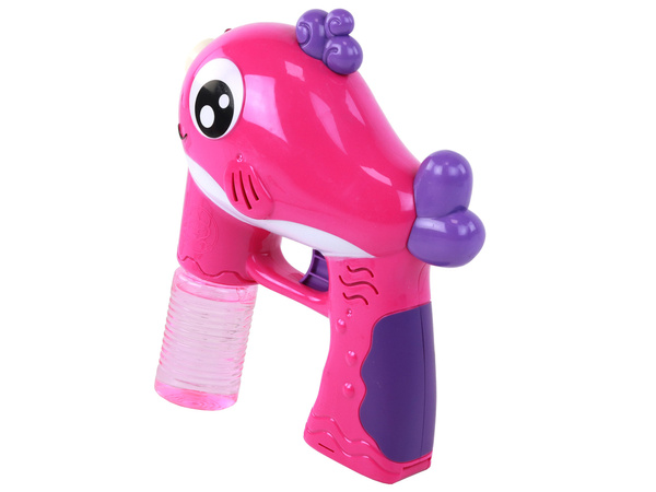 Soap Bubble Gun Battery Operated Pink