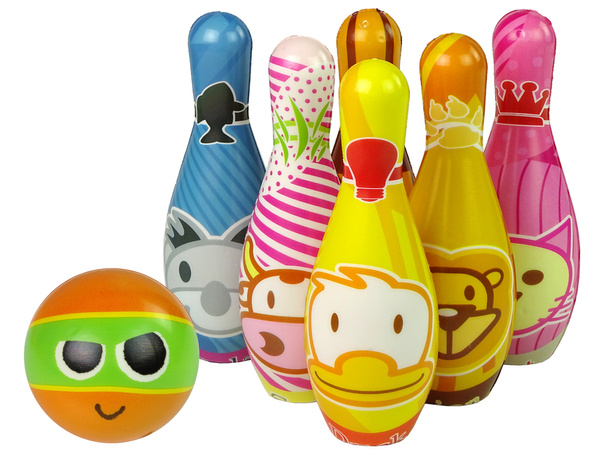 Soft Bowling Set 6 Stück Bunte Zahlen Kugel