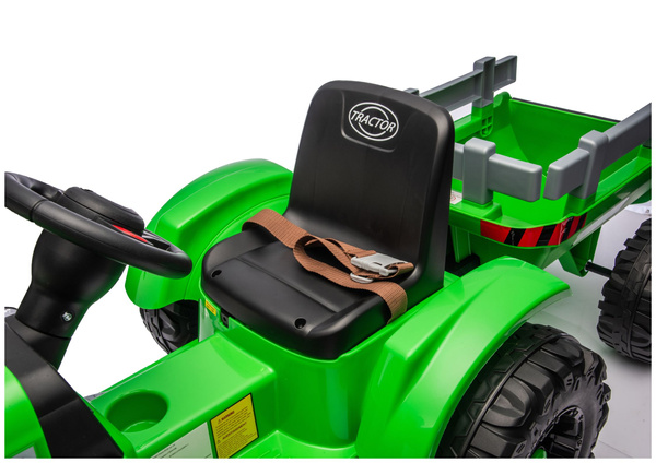 CH9959B Akku-Traktor mit Anhänger, hellgrün, 24 V