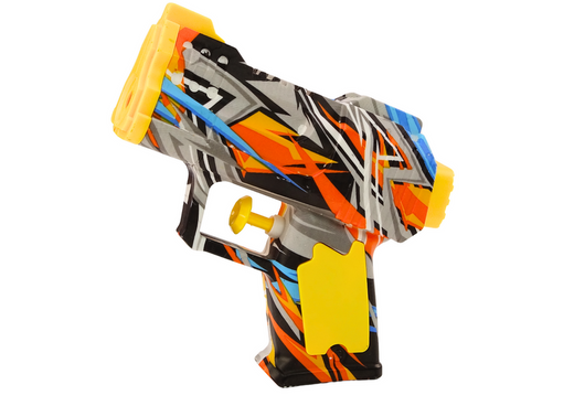 Small Water Gun Yellow Orange Grafitti
