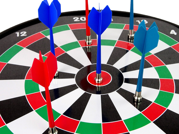 Dartscheibe mit magnetischen Darts 6 Stück