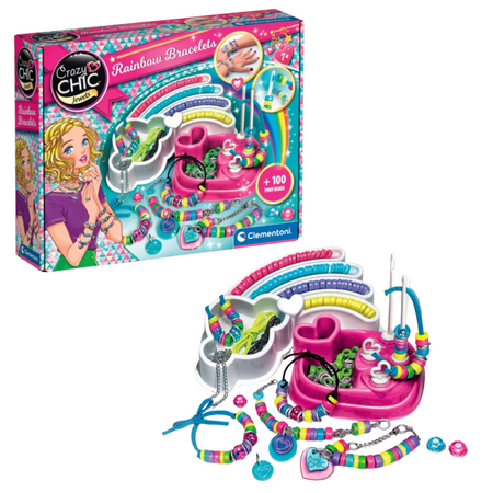 Crazy Chic Colourful Bracelet Bead Set Clementoni 78415