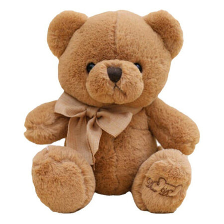 Plüsch Maskottchen Kuscheltier Großer Teddybär mit Schleife Braun 40cm