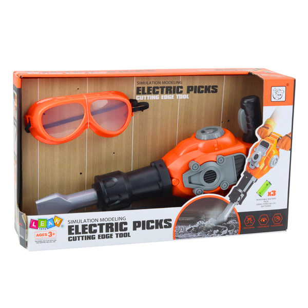 Zestaw Majsterkowicz Młot Pneumatyczny Okulary Pomarańczowy