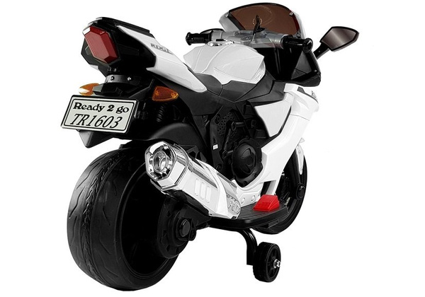 TR1603 Electric Ride-On Motorbike White