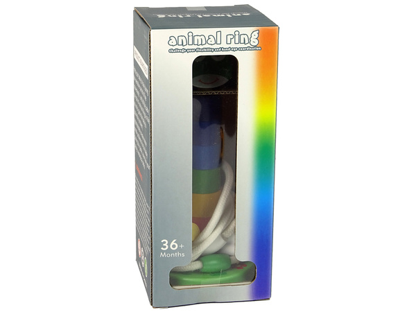 Holzpyramide Lernpuzzle Tiere