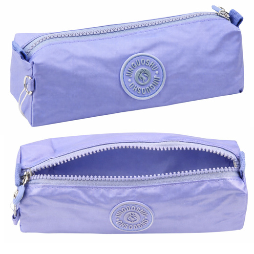 School Pencil Case Organizer Single Compartment Blue 21.5cm
