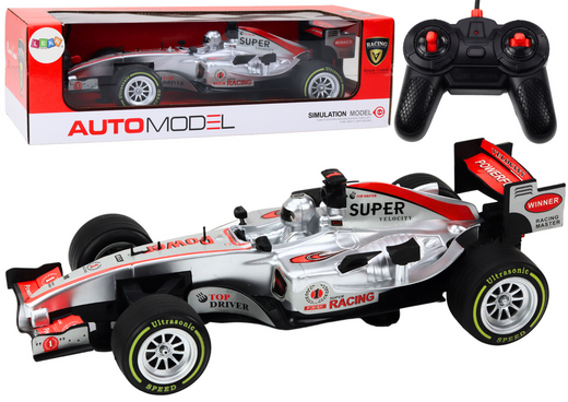 Ferngesteuerter RC Racer 1:12 Silber Lichtgeräusche