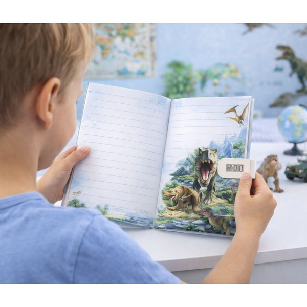 Diary Notebook Code Dinosaurs Melodies Colored Pages