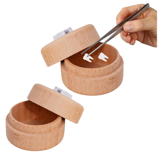 Wooden Box for Baby Teeth for Children with Engraving Tooth Fairy Box