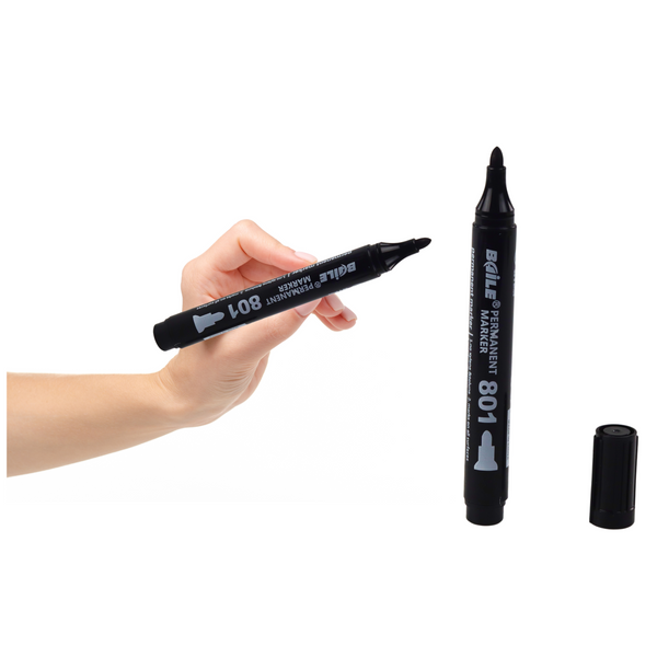 Permanent Marker Waterproof Black 2.5-4.5 mm