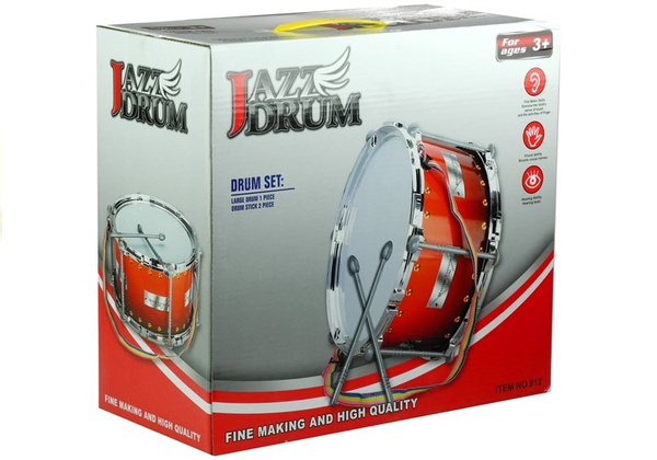 Drum Drum For Children Sticks Red On Straps