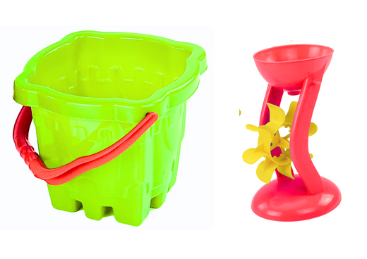 Sand Toy Set Bucket Castle Grinder 9 El
