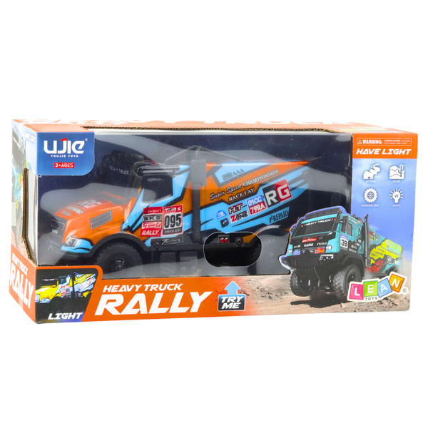 RC Truck Ferngesteuertes Auto mit beleuchteter Karosserie Orange